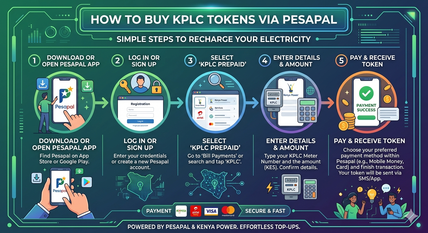 How to Buy KPLC Tokens via Pesapal Made Easy