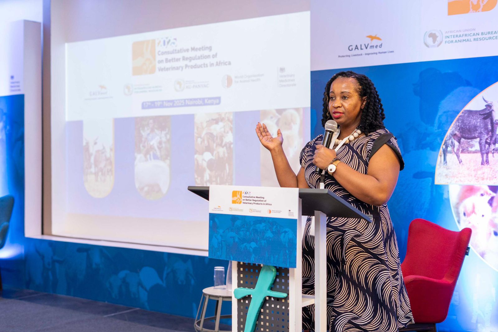 Emily Muema, the Acting CEO of Kenya's Veterinary Medicines Directorate (VMD)