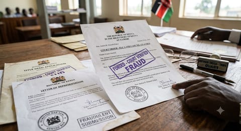 DCI's Land Fraud Investigations Unit tracks advocate to Nairobi CBD after forged court filings target a legitimate property owner