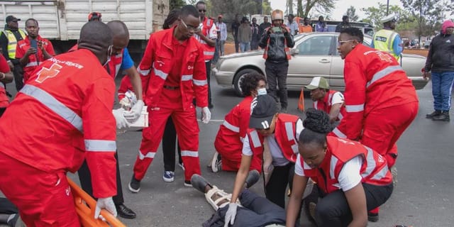 Kenya Red Cross team in action