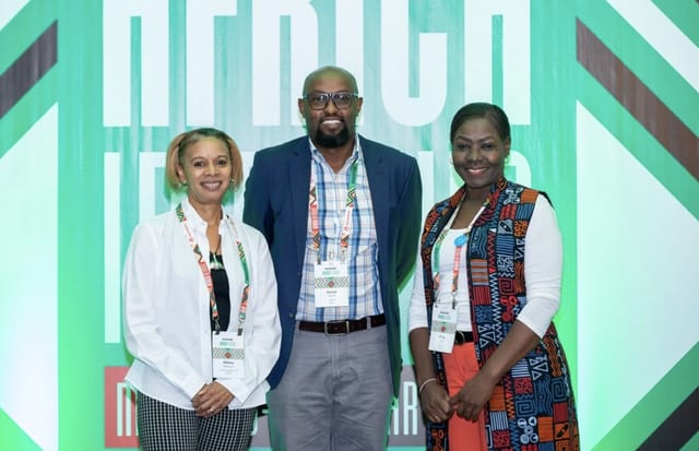 MSRA Chairperson Emily Were(R), Vice Chair Althea McCourt (L) and primary representative of the MSRA Secretariat Daniel Ogechi (C)