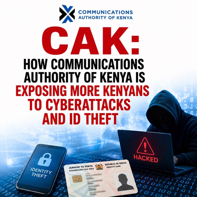 CAK: How Communications Authority of Kenya is Exposing More Kenyans to Cyberattacks and ID Theft
