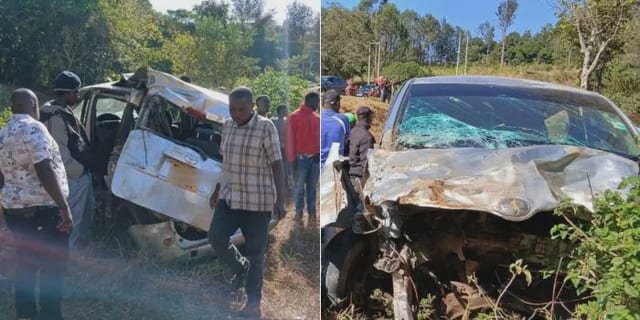 Several Feared Dead After Toyota Sienta Plunges Into Ditch on Embu-Meru Highway