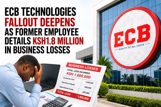 ECB Technologies Fallout Deepens as Former Employee Details KSh1.8 Million in Business Losses
