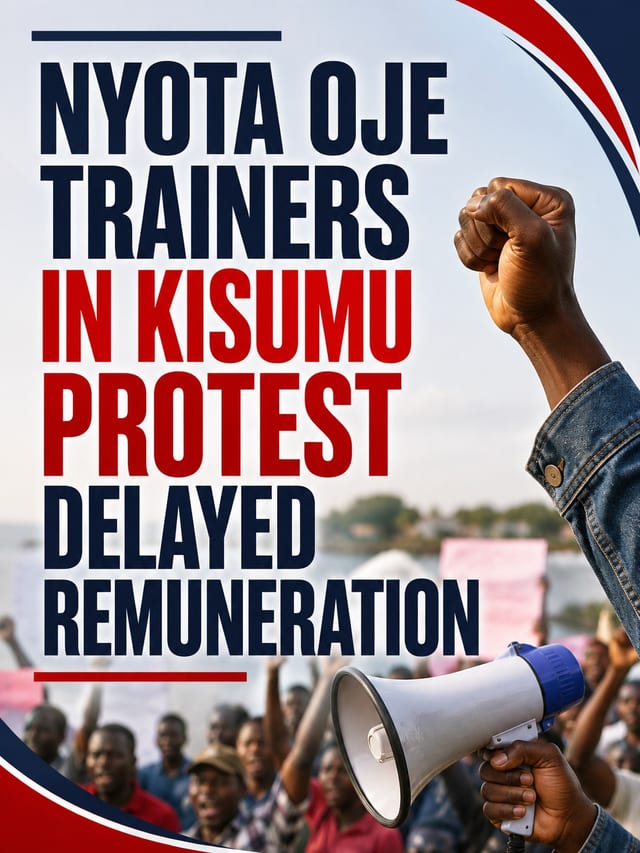 Trainers recruited under the National Youth Opportunities Towards Advancement (NYOTA) programme...