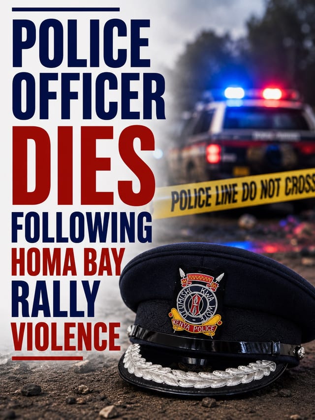 Police Officer Dies Following Homa Bay Rally Violence