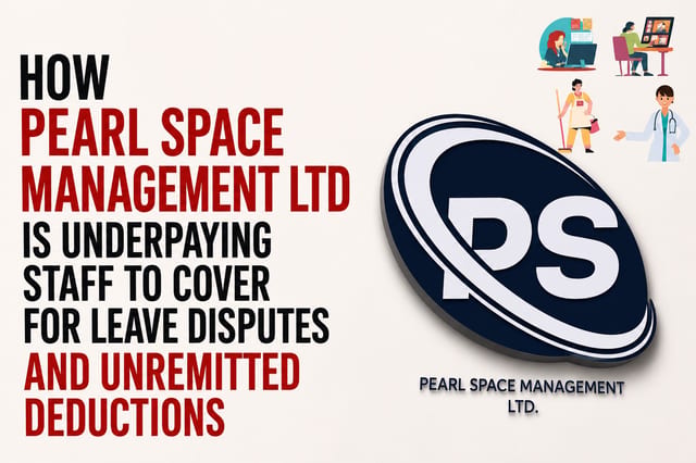 How Pearl Space Management Ltd is Underpaying Staff to Cover for Leave Disputes and Unremitted Deductions