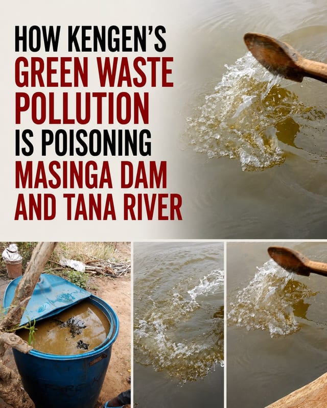 How KenGen's Green Waste Pollution is Poisoning Masinga Dam and Tana River