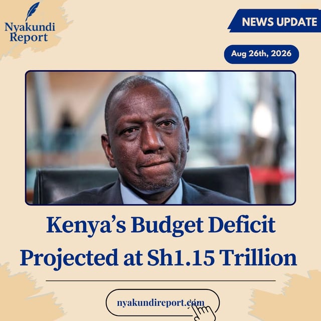 Kenya’s Budget Deficit Projected at Sh1.15 Trillion