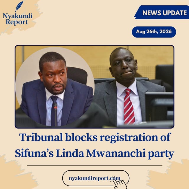 Tribunal Blocks Registration of Sifuna-linked Linda Mwananchi party