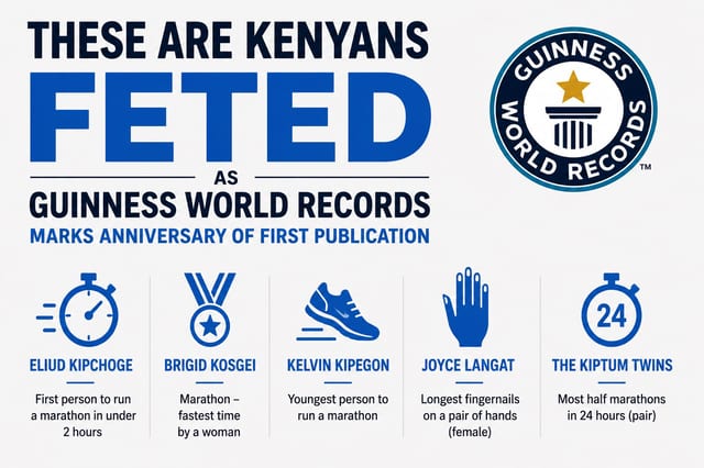 These are Kenyans Feted as Guinness World Records Marks Anniversary of First Publication