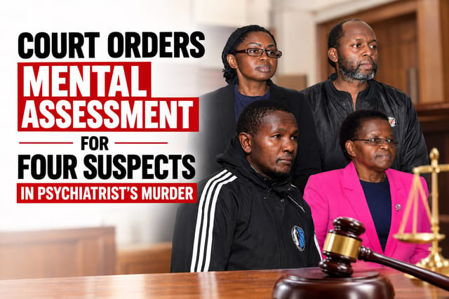 Court Orders Mental Assessment for Four Suspects in Psychiatrist’s Murder