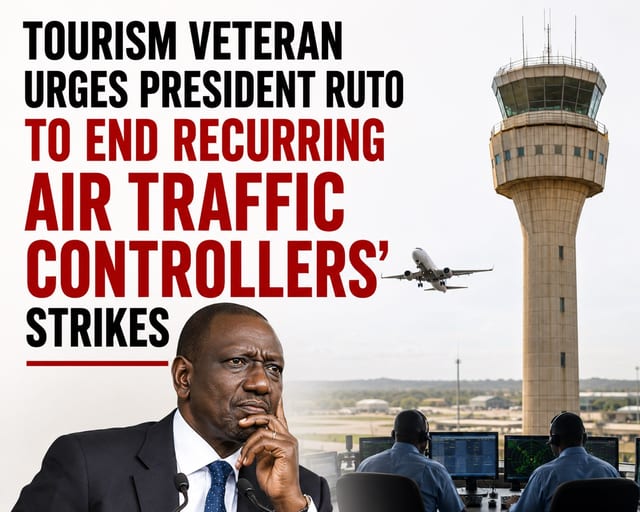 Tourism Veteran Urges President Ruto to End Recurring Air Traffic Controllers’ Strikes