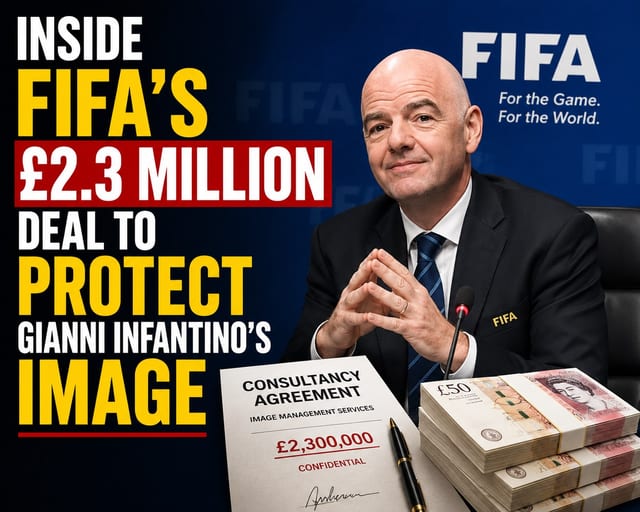 Inside FIFA’s £2.3 Million Deal to Protect Gianni Infantino’s Image