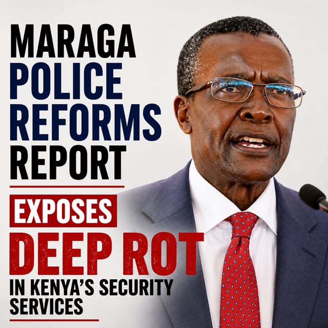 Maraga Police Reforms Report Exposes Deep Rot in Kenya’s Security Services
