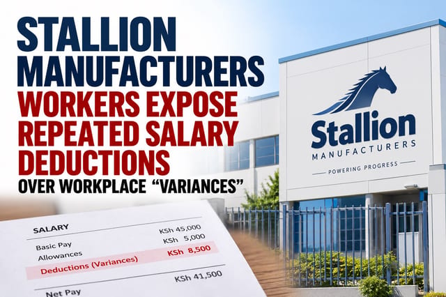 Stallion Manufacturers Workers Expose Repeated Salary Deductions Over Workplace “Variances”