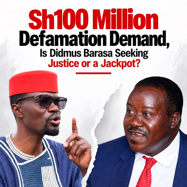 Sh100 Million Defamation Demand, Is Didmus Barasa Seeking Justice or a Jackpot?