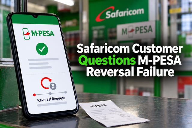 Safaricom Customer Questions M-PESA Reversal Failure
