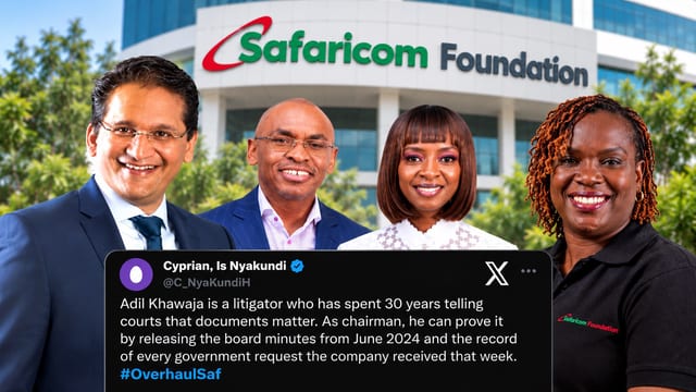 Cyprian Nyakundi Puts Safaricom Foundation Under Scrutiny Over Karen Basiye, Procurement Cartels and Political Favouritism