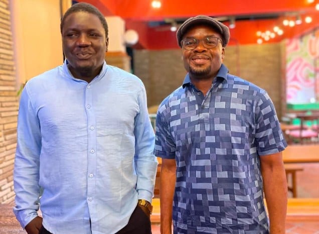 The late Elvis 'Beast' Otieno pictured alongside Interior Principal Secretary (PS) Raymond Omollo during a past event.