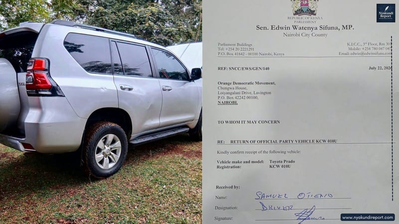 Prado Return Caps Sifuna's Fallout With ODM