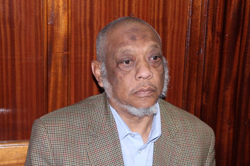 Former nominated MCA Salim Mohamed Busaidy, who faces 120 charges over the alleged theft of Sh363 million from First Assurance Investment Company.