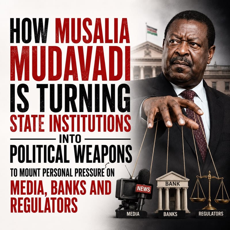 How PCS Musalia Mudavadi is Turning State Institutions Into Political Weapons