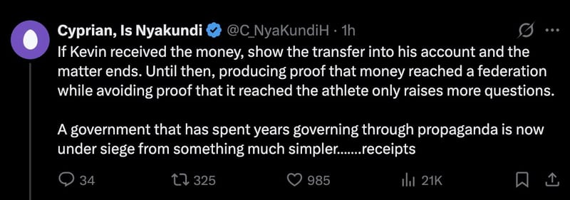 Cyprian Nyakundi questions the blackmail from Itumbi and Sports and culture Ministry