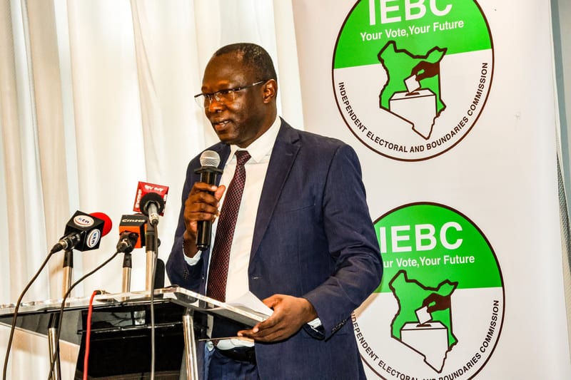 IEBC Chair Dr Erastus Edung Ethekon
