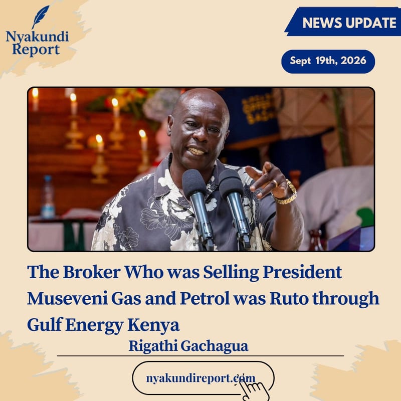 DCP Leader said President Ruto was the middlemen that Museveni was complaining about