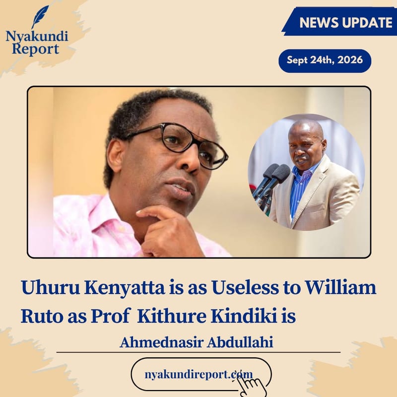 Ahmednasir on DP Kindiki