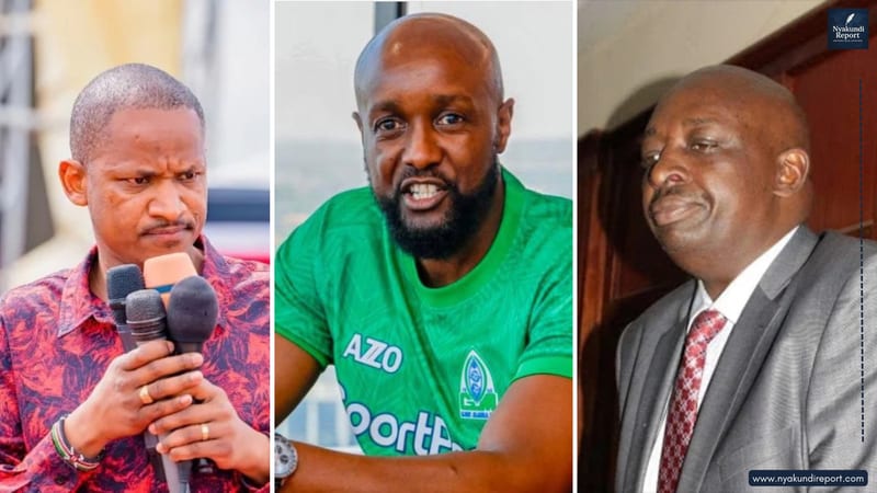 Swisspoll International places Babu Owino first, followed by Ronald Karauri and James Gakuya, with Karauri second despite his relatively recent Nairobi political entry.
