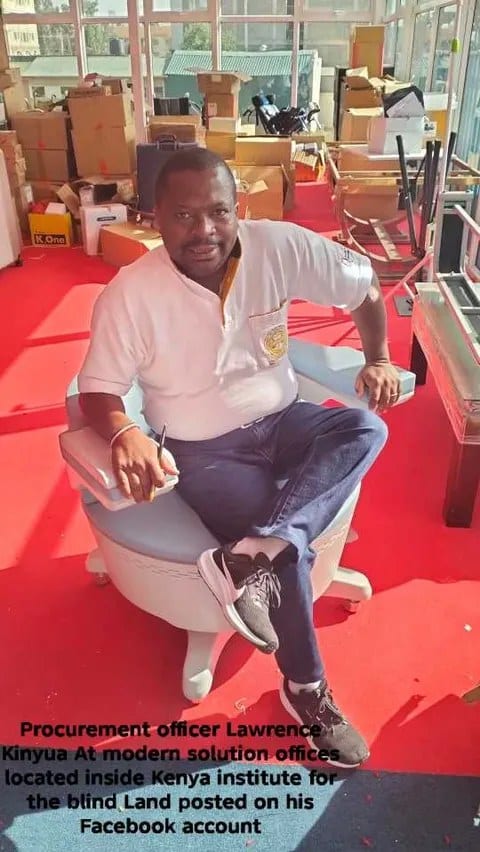 Lawrence at the their offices