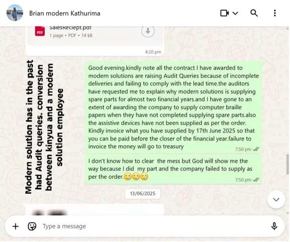 Modern solutions has in the past had audit issues