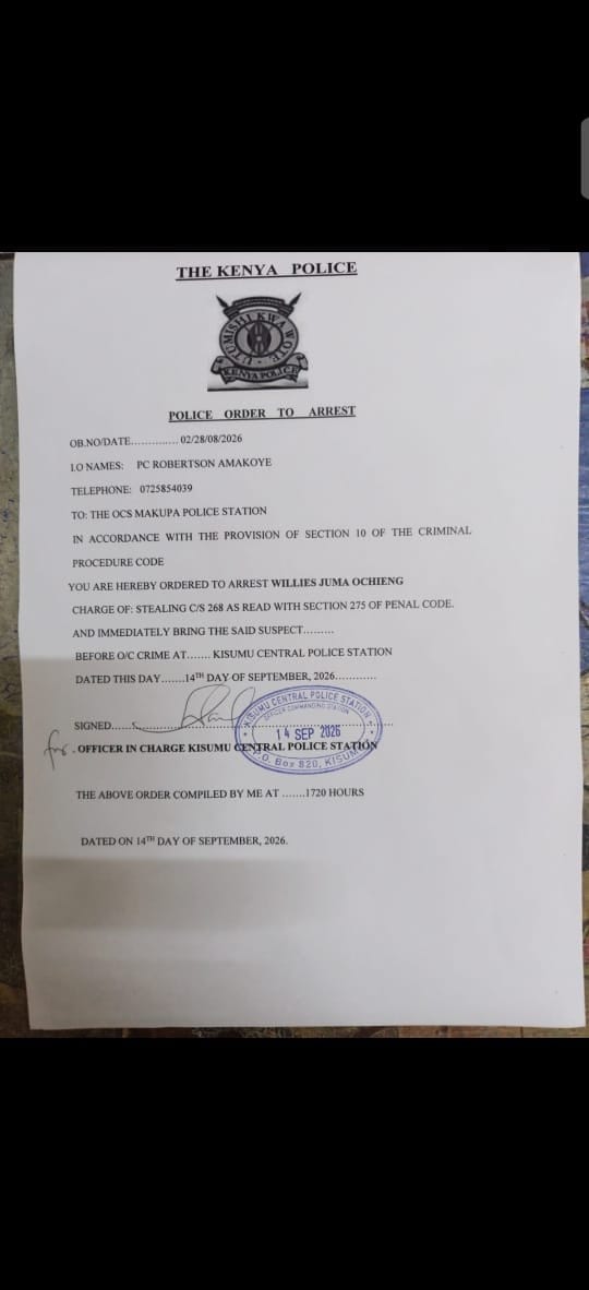 Arrest Order