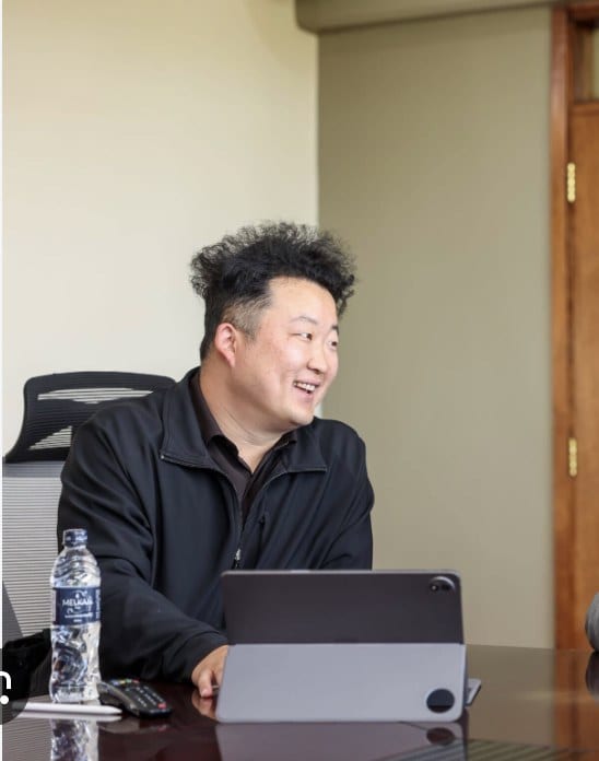 The Director & CEO of Rideence Africa Limited Yimy Yu