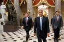 Boehner returns to his office after a visit to the House floor for procedural votes for legislation to fund the Department of Homeland...