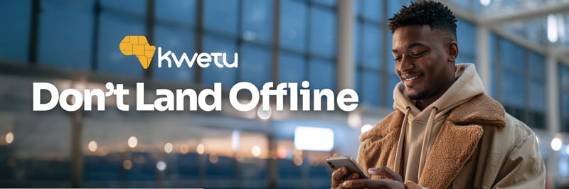 Travelling abroad? Kwetu eSIM offers seamless mobile data across 190+ countries, with easy activation, top ups and flexible payment options.