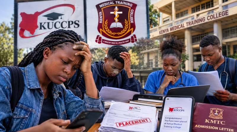 Students and parents are demanding answers from KUCCPS and KMTC over disputed placements, missing offers, admission problems and transfer...