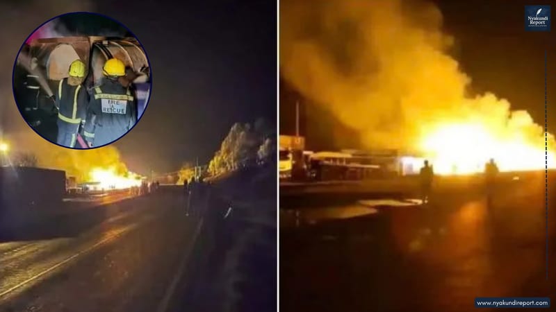 Fuel Tanker Explosion Shuts Nakuru-Eldoret Highway As Salgaa Safety Fears Return