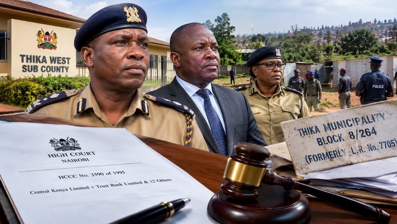 Floriculture International Limited names Thika West Deputy Commissioner James Muiruri Wanyoike and two police chiefs over claims of...