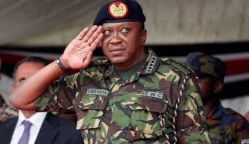 Uhuru Kenyatta military clothing
