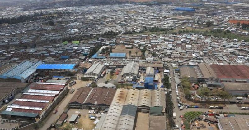Aerial view of Industrial Area, Nairobi
