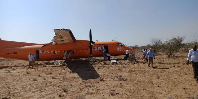 Just In: Fly 540 Plane Crash Lands In Turkana