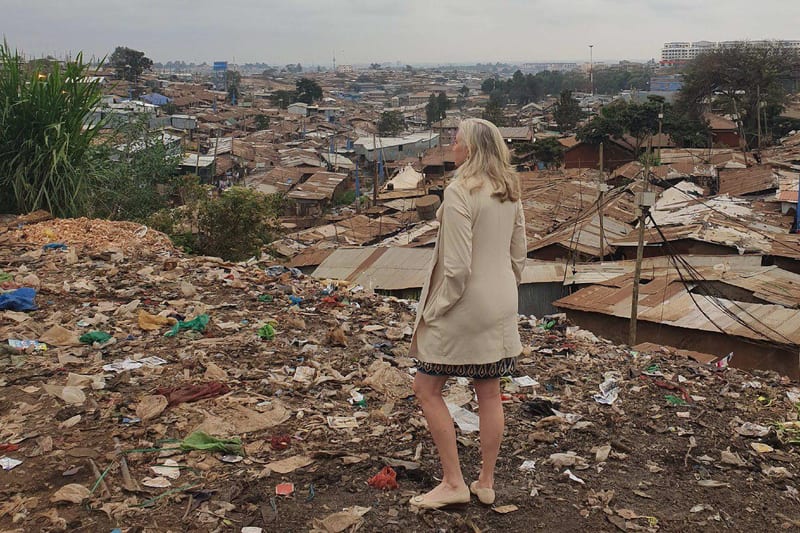 Kibera - White lady