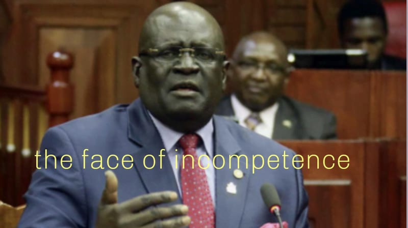 Magoha face of incompetence