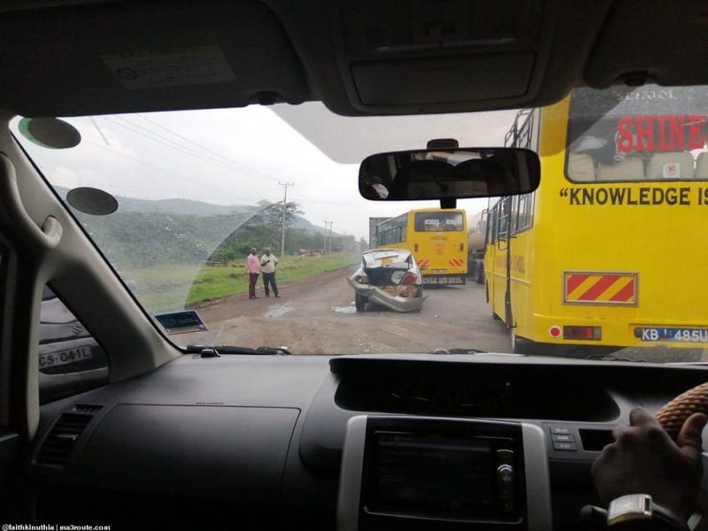 School Children Spend Their Night In Bushes Over Gilgil Traffic