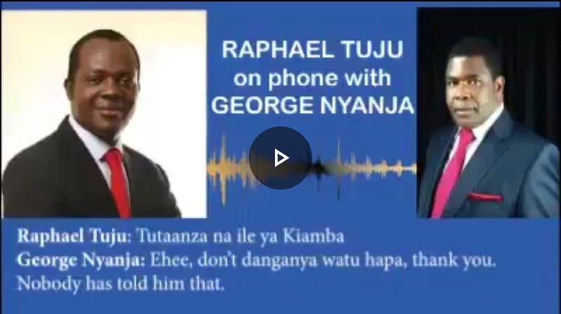 AUDIO: This Is The Leaked Phonecall That Has Left Raphael Tuju In Big Trouble