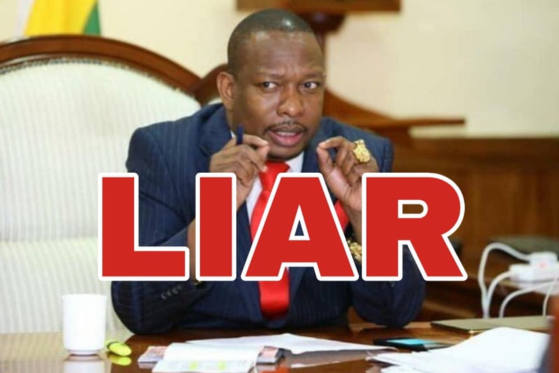BLATANT LIAR: Nairobi Governor Mike Sonko Caught Red Handed