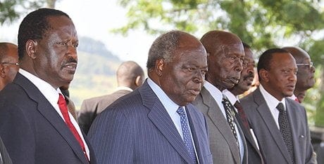 Moi Kibaki, Uhuru Raila